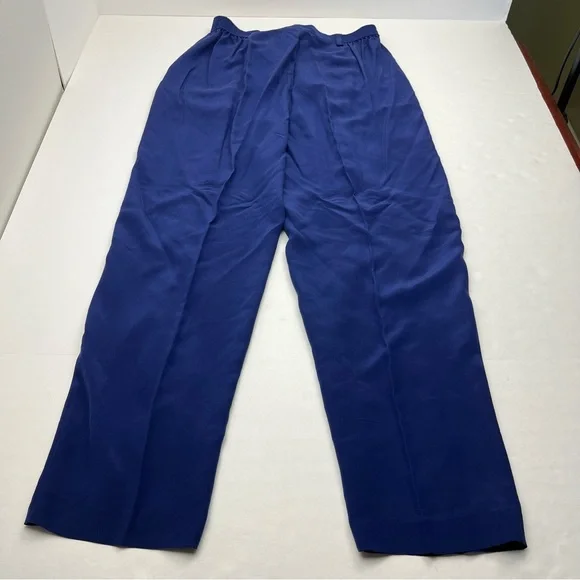 Regina Porter Womens Large Purple Blue Wicked 90s Shirt & Pants 100%‎ Silk NEW - Picture 16 of 16